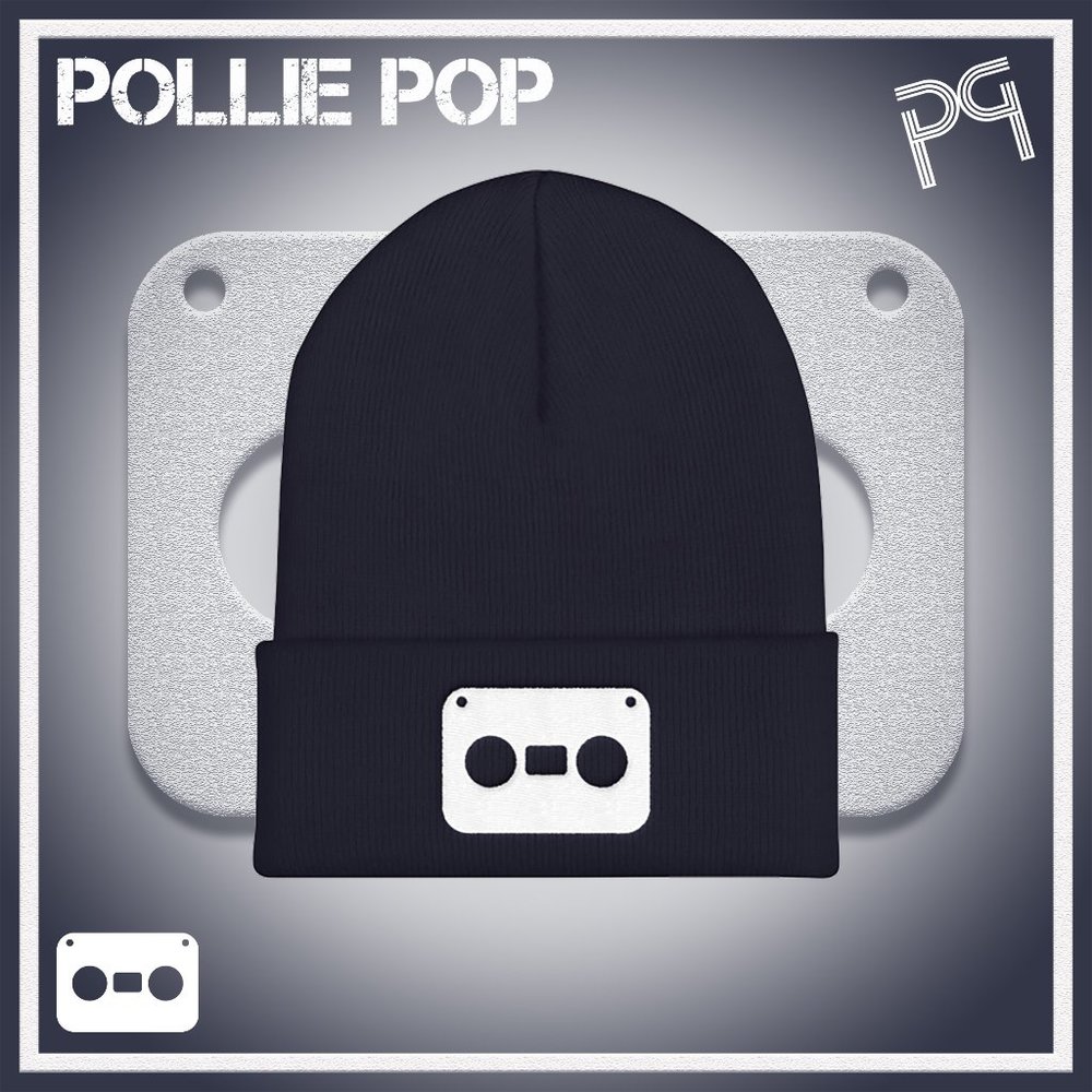 White Tape Beanie